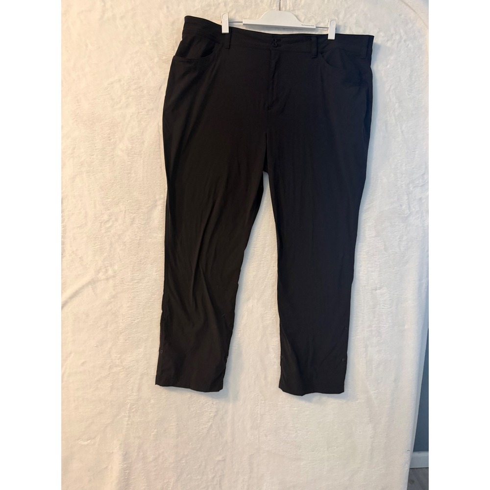 Eddie Bauer First Ascent‎ Guide Pro Pants Womens 24W  Black Hiking Outdoor 24